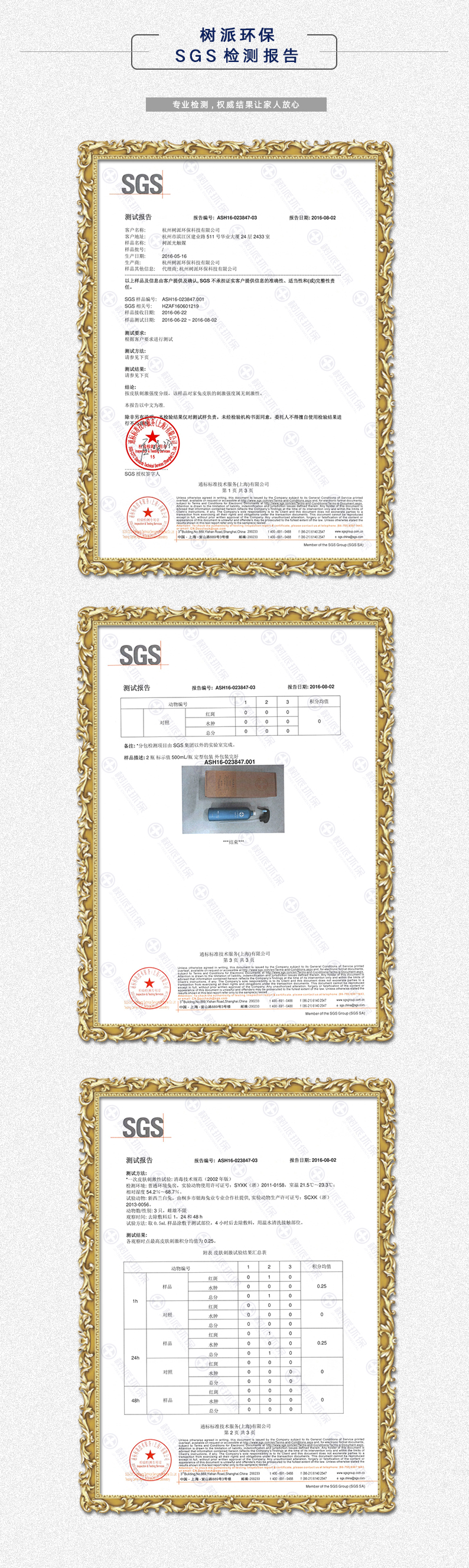 上海树派环保-SGS检测报告